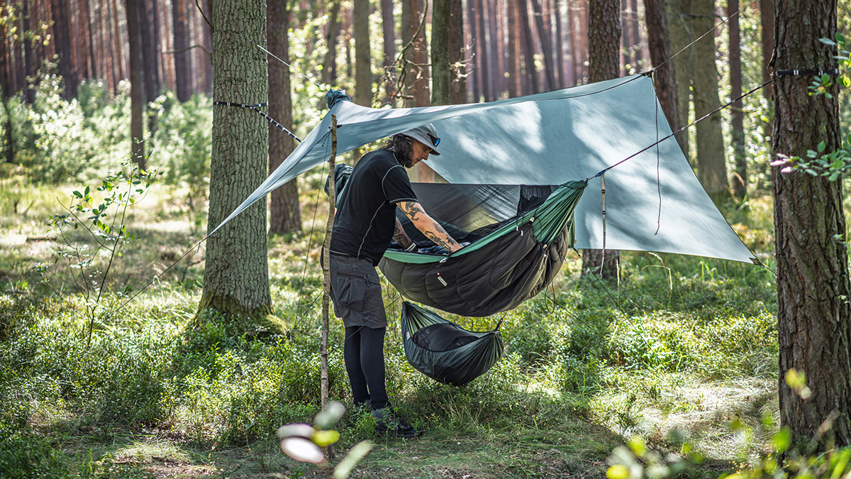 Hamak turystyczny Lesovik Draka zielony